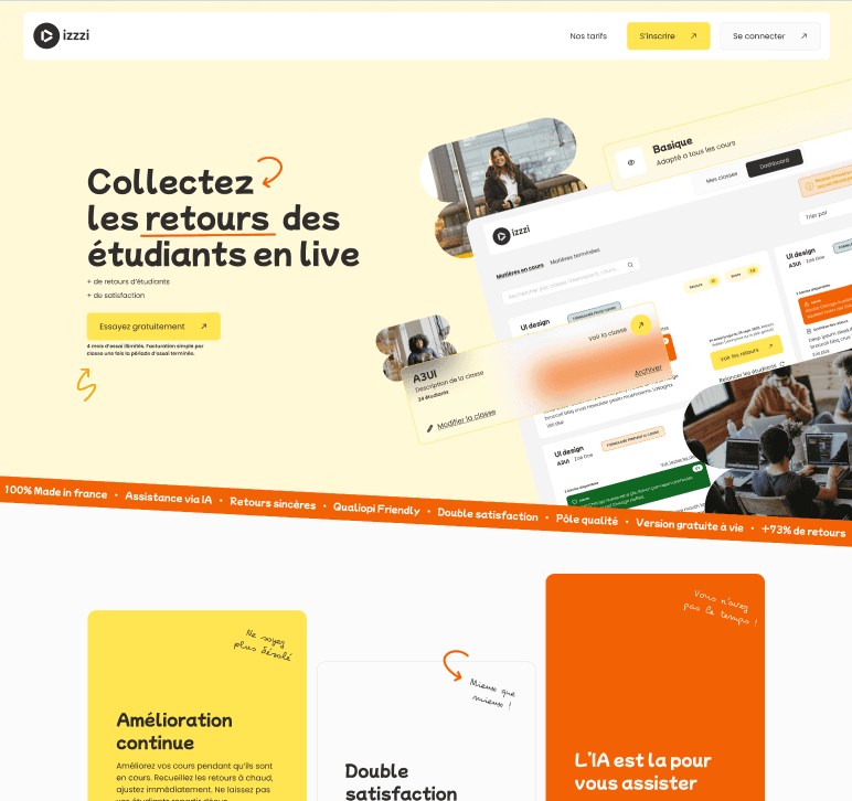 IZZZI — Plateforme de retours étudiants